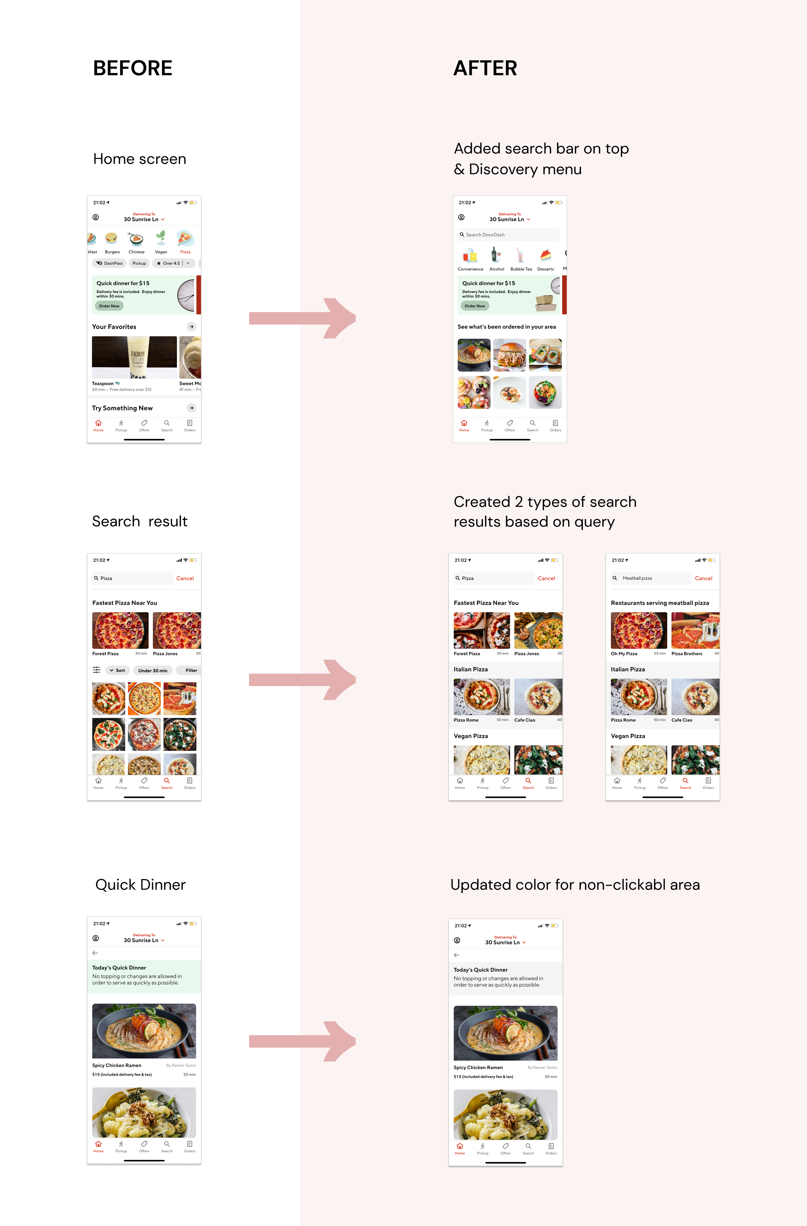 usability testing Door Dash